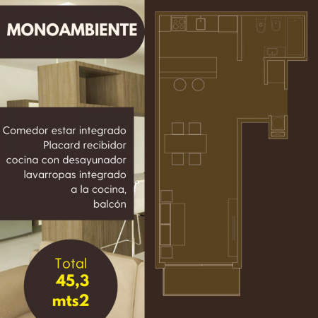 Se Vende Departamento monoambiente a estrenar!! (Villa Lugano) Murguiondo 3899
