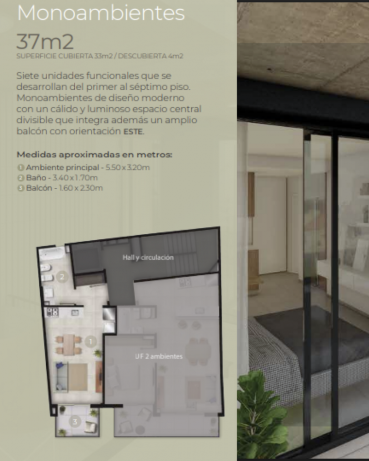 Se vende departamento monoambiente de pozo!! 