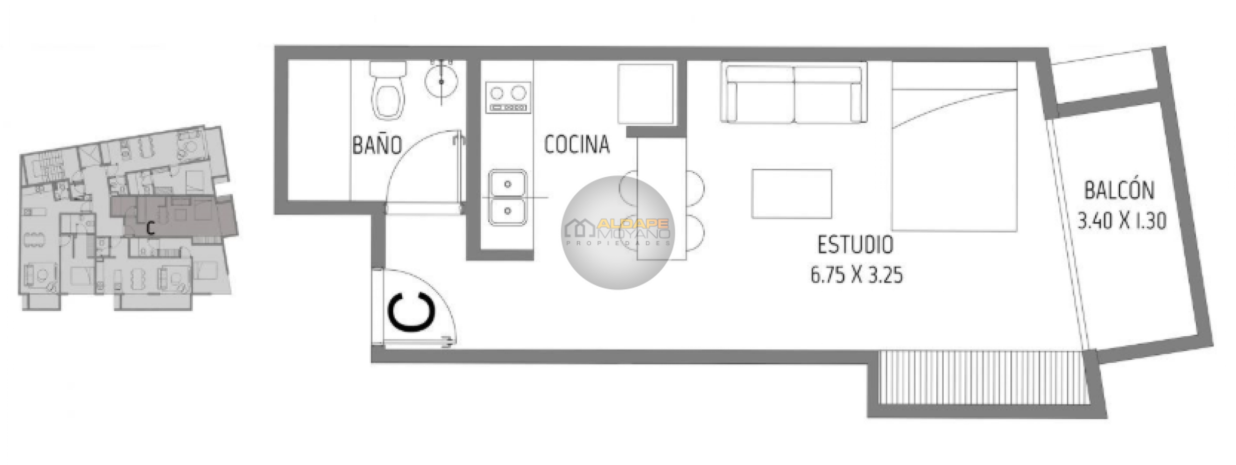 Se Vende Departamento Monoambiente a estrenar!! (Caballito)